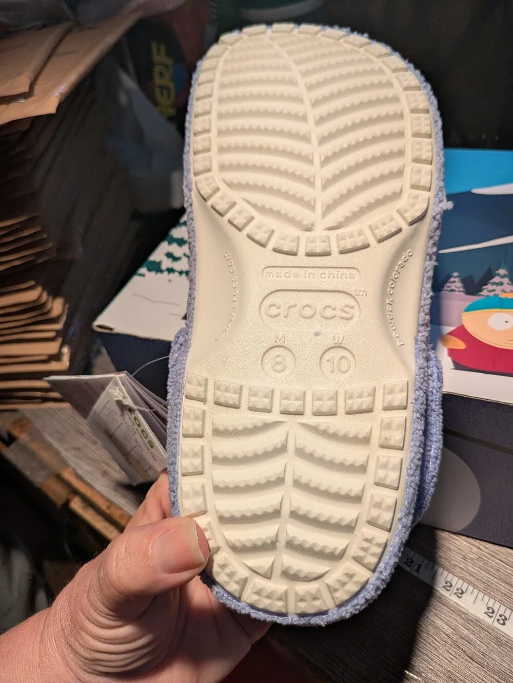 Crocs X South Park NEW Towelie Terry Cloth Classic Clogs Size 10 Women 8 Men
